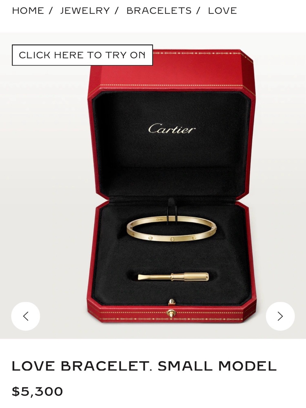 Cartier Love Bracelet, Small Model - Picture 7 of 7